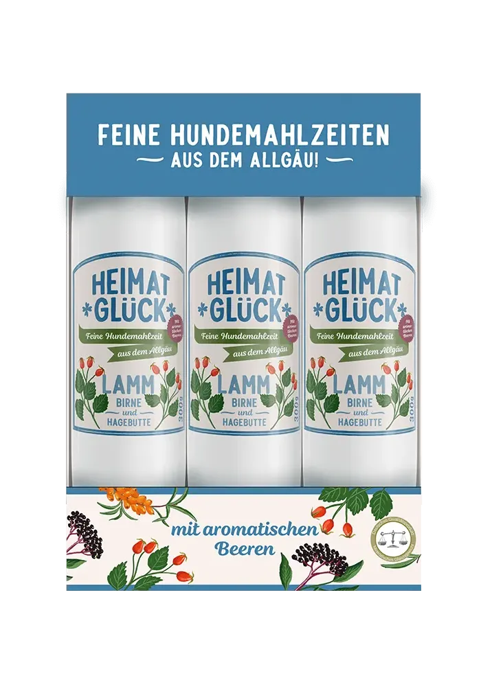 heimatglueck lamm mit birne und hagebutte 300 g