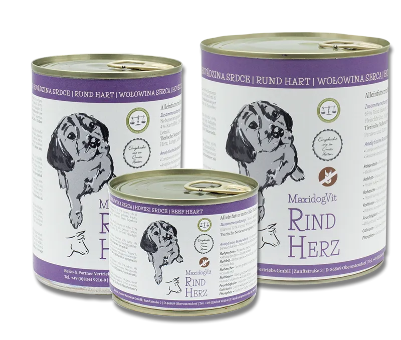 Kräftiges Nassfutter für aktive Hunde
